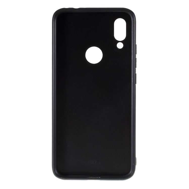 Caja Del Teléfono Con Gradiente De Vidrio En Color Para Xiaomi Redmi 7 - Negro / Azul-3