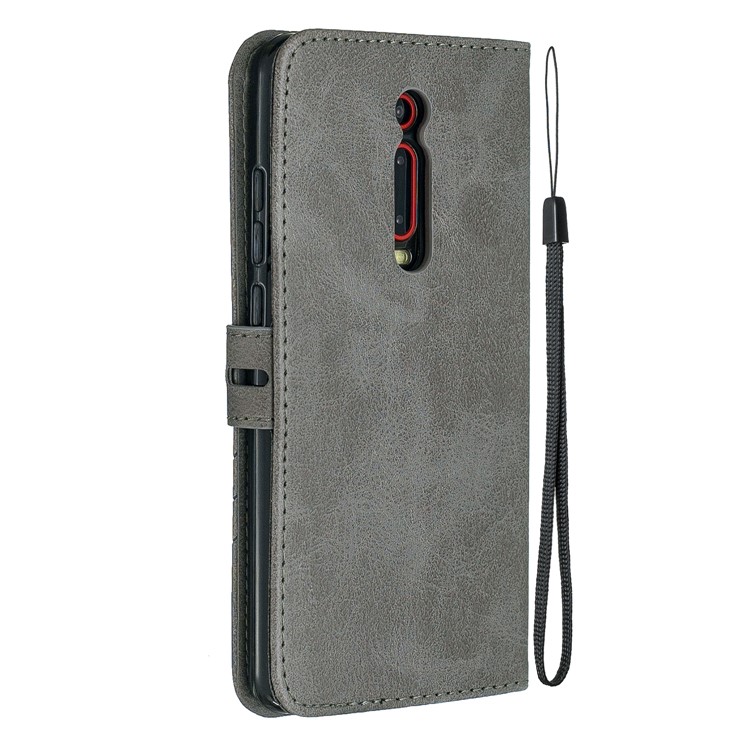 Wallet Leather Phone Shell for Xiaomi Redmi K20 / Mi 9T / K20 Pro / Mi 9T Pro - Grey-3
