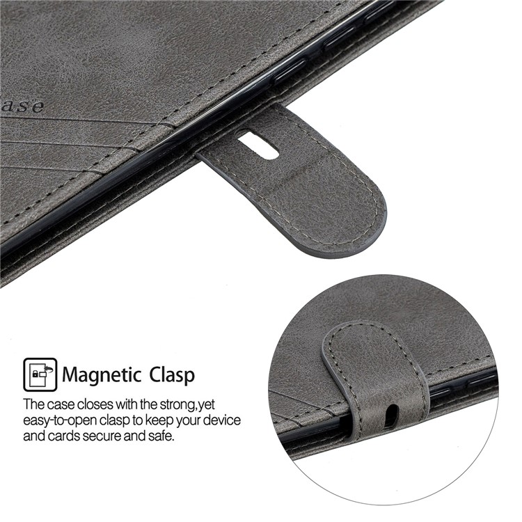 Wallet Leather Phone Shell for Xiaomi Redmi K20 / Mi 9T / K20 Pro / Mi 9T Pro - Grey-7
