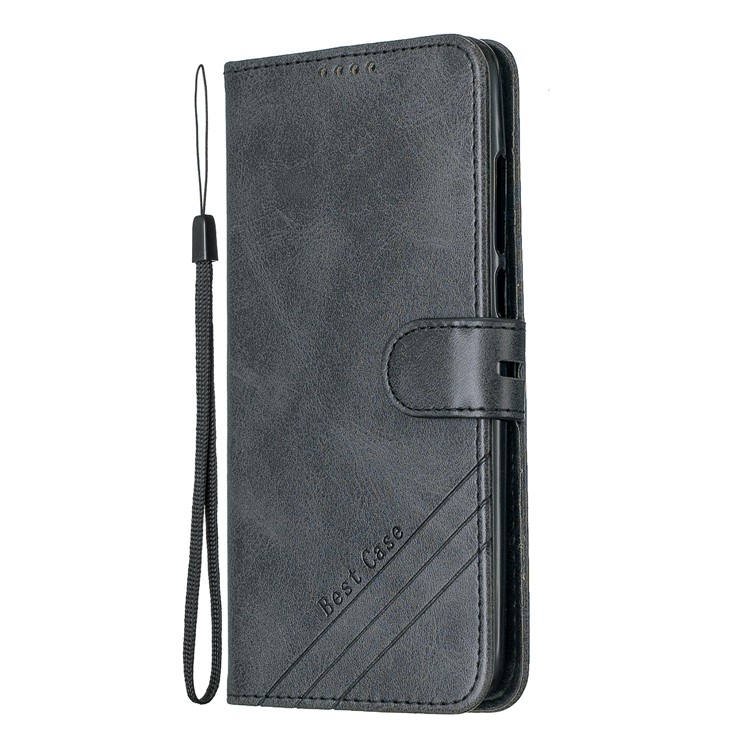 Wallet Leather Phone Cover Shell with Stand for Xiaomi Mi 9 Lite/ Mi CC9/ Mi CC9 Meitu Edition - Black-2