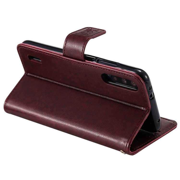 Imprint Owls Pattern Wallet Stand Leather Protective Case for Xiaomi Mi CC9e/Mi A3 - Brown-8