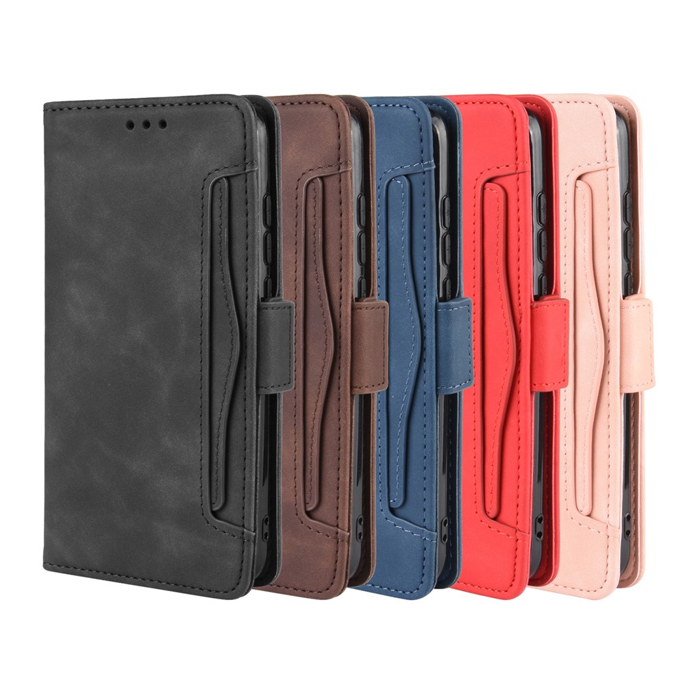 Portefeuille en Cuir en Cuir Boîtier Téléphone Avec Plusieurs Emplacements de Carte Pour Xiaomi Mi 9 - le Noir