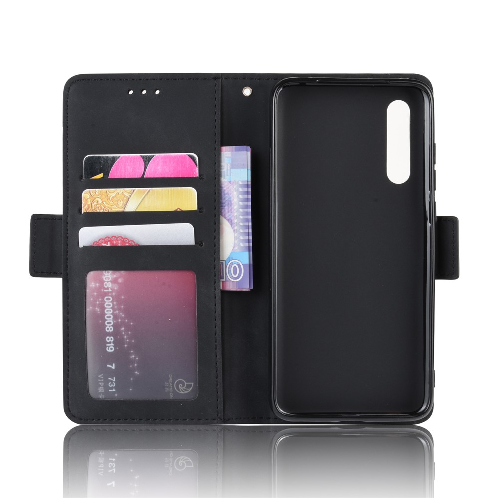 Wallet Leather Stand Phone Casing with Multiple Card Slots for Xiaomi Mi 9 - Black-6