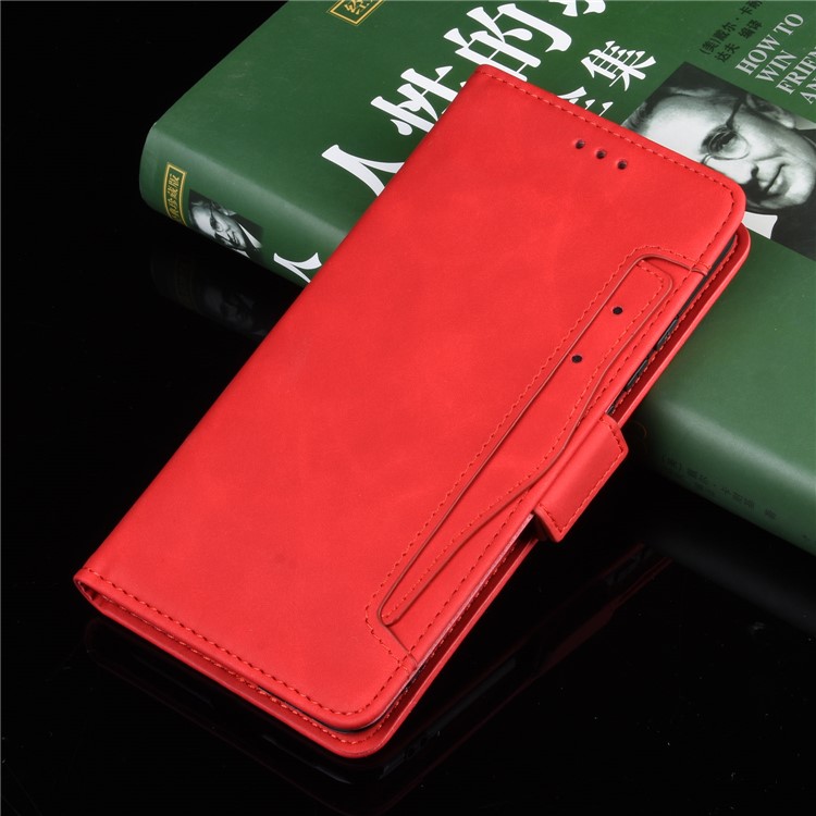 Wallet Leather Stand Phone Casing with Multiple Card Slots for Xiaomi Mi 9 - Red-9