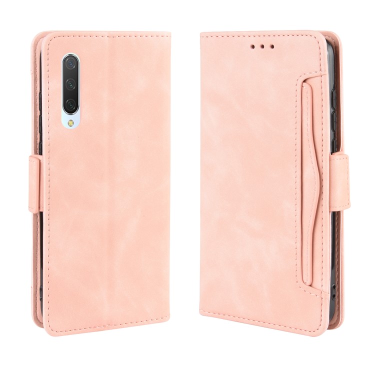 Wallet Leather Stand Phone Casing with Multiple Card Slots for Xiaomi Mi 9 - Pink-2