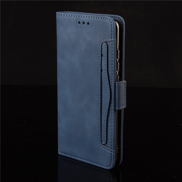 Wallet Leather Stand Phone Casing with Multiple Card Slots for Xiaomi Mi 9 - Blue-10