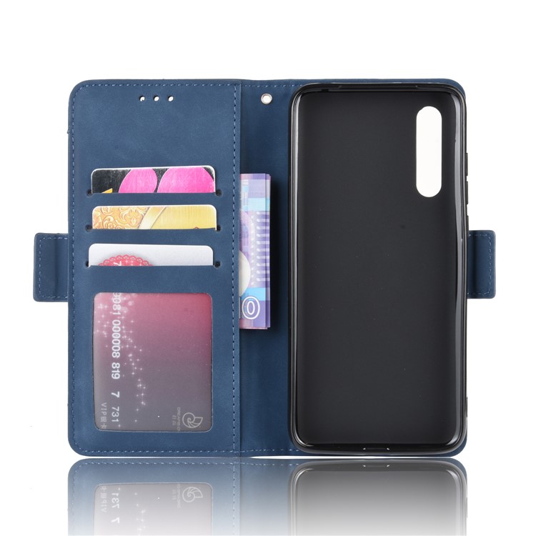 Wallet Leather Stand Phone Casing with Multiple Card Slots for Xiaomi Mi 9 - Blue-6