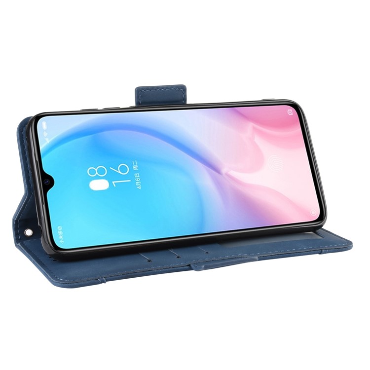 Wallet Leather Stand Phone Casing with Multiple Card Slots for Xiaomi Mi 9 - Blue-8