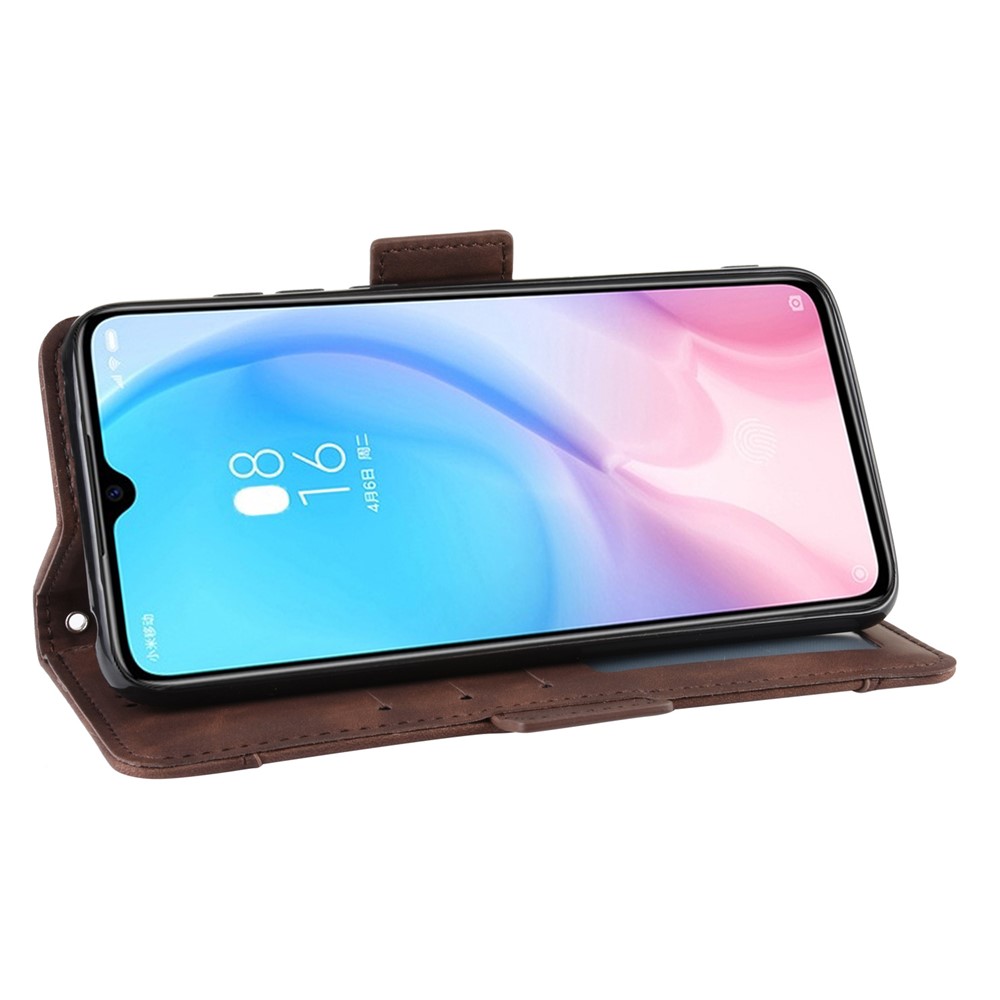 Wallet Leather Stand Phone Casing with Multiple Card Slots for Xiaomi Mi 9 - Brown-8