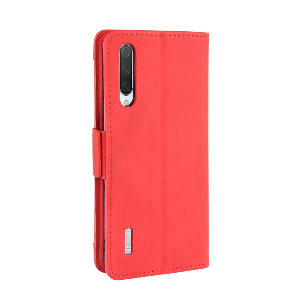 Wallet Stand Leather Phone Casing with Multiple Card Slots for Xiaomi Mi CC9e/Mi A3 - Red-5