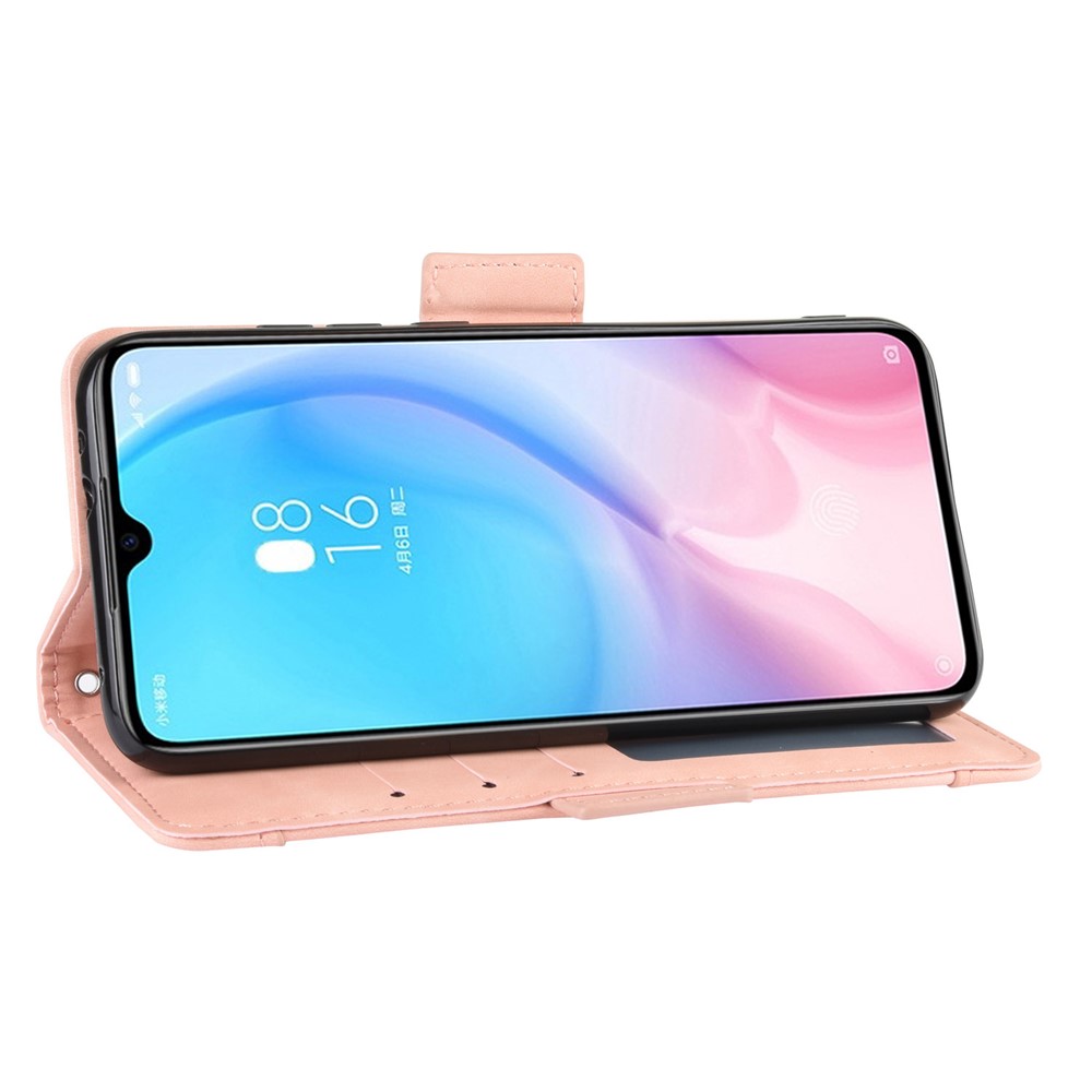 Wallet Stand Leather Phone Casing with Multiple Card Slots for Xiaomi Mi CC9e/Mi A3 - Pink-8