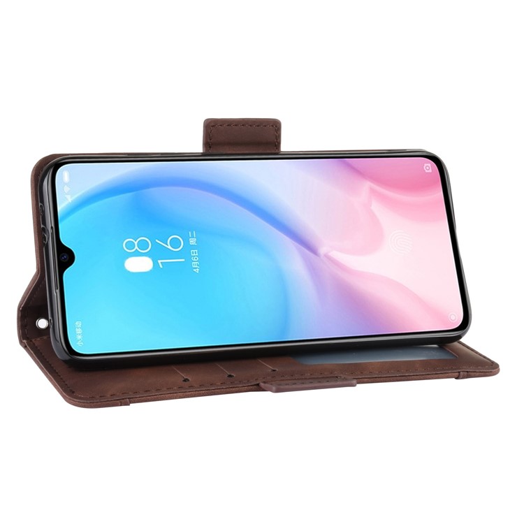 Wallet Stand Leather Phone Casing with Multiple Card Slots for Xiaomi Mi CC9e/Mi A3 - Brown-8