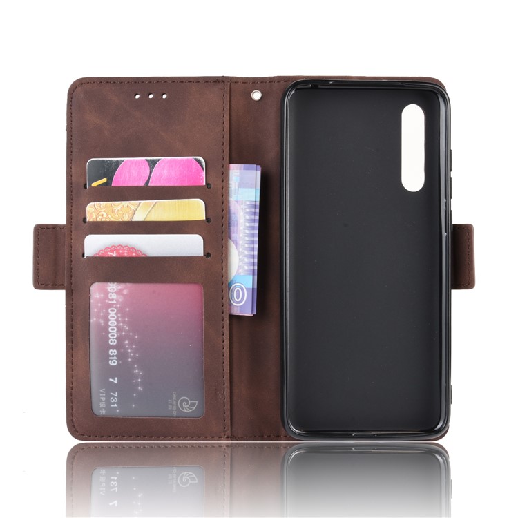 Multiple Card Slots Wallet Leather Stand Phone Casing for Xiaomi Mi 9 SE - Brown-3