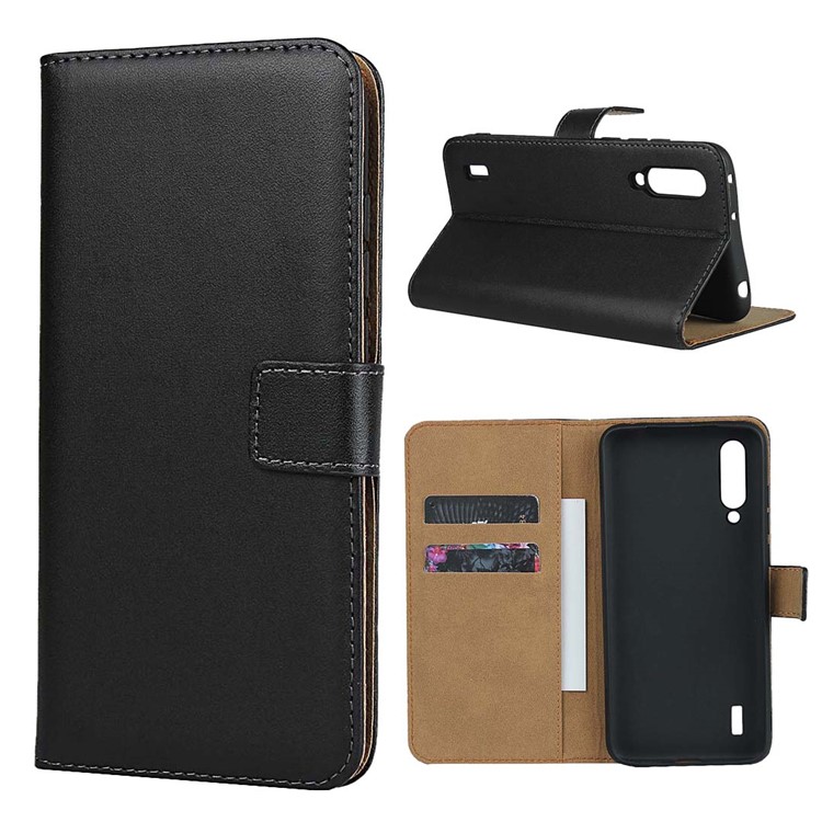 Genuine Leather Wallet Stand Phone Cover for Xiaomi Mi CC9e / Mi A3-1