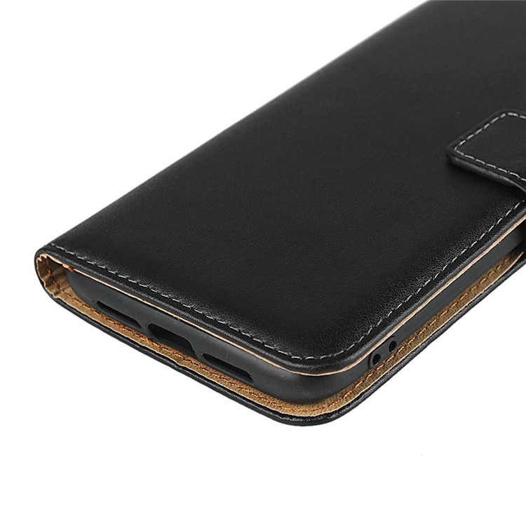 Genuine Leather Wallet Stand Phone Cover for Xiaomi Mi CC9e / Mi A3-11