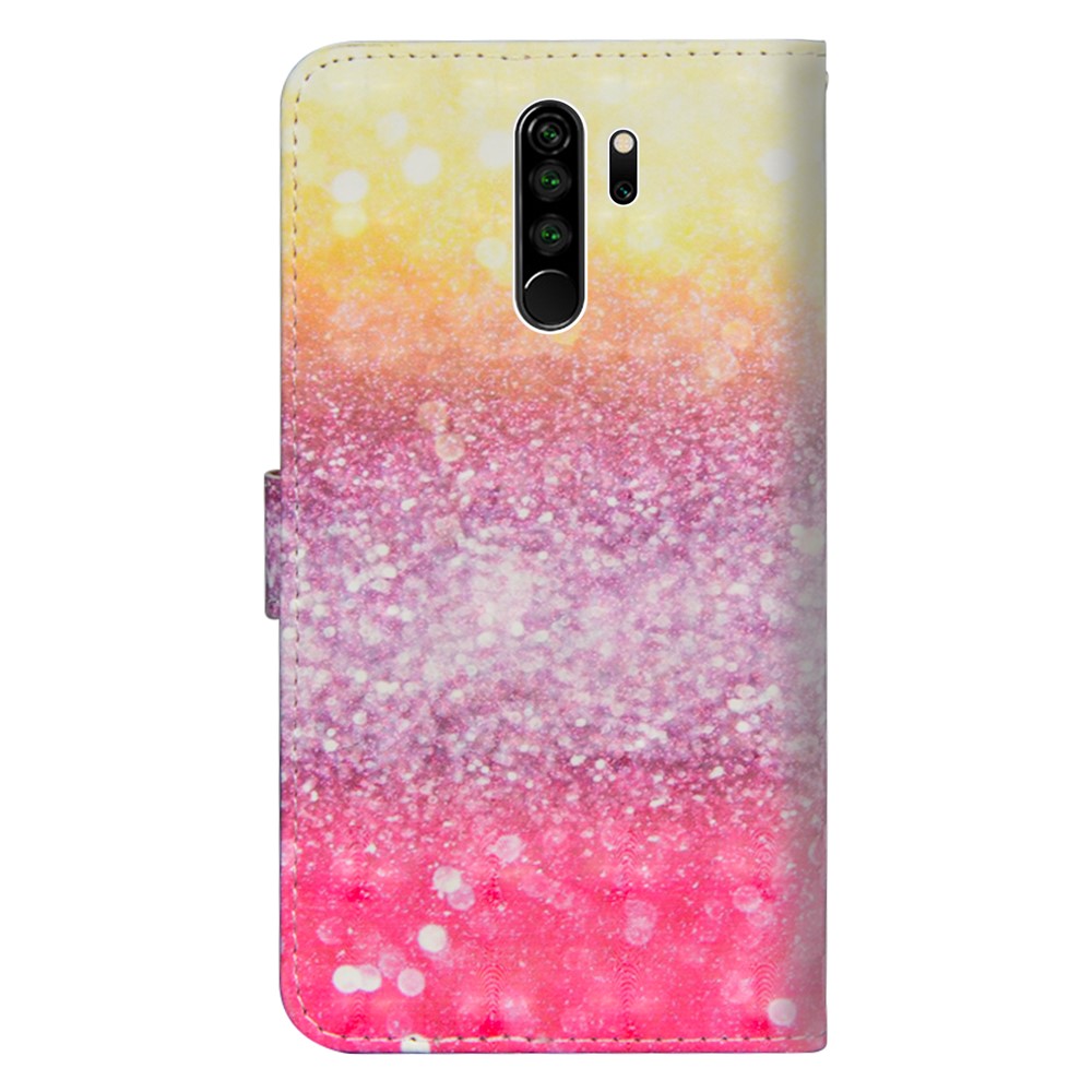 Copertina In Pelle Stampa Motivo Decorativo Punto Luminoso Con Custodia A Portafoglio Per Xiaomi Redmi Note 8 Pro - Modello Colorato-3