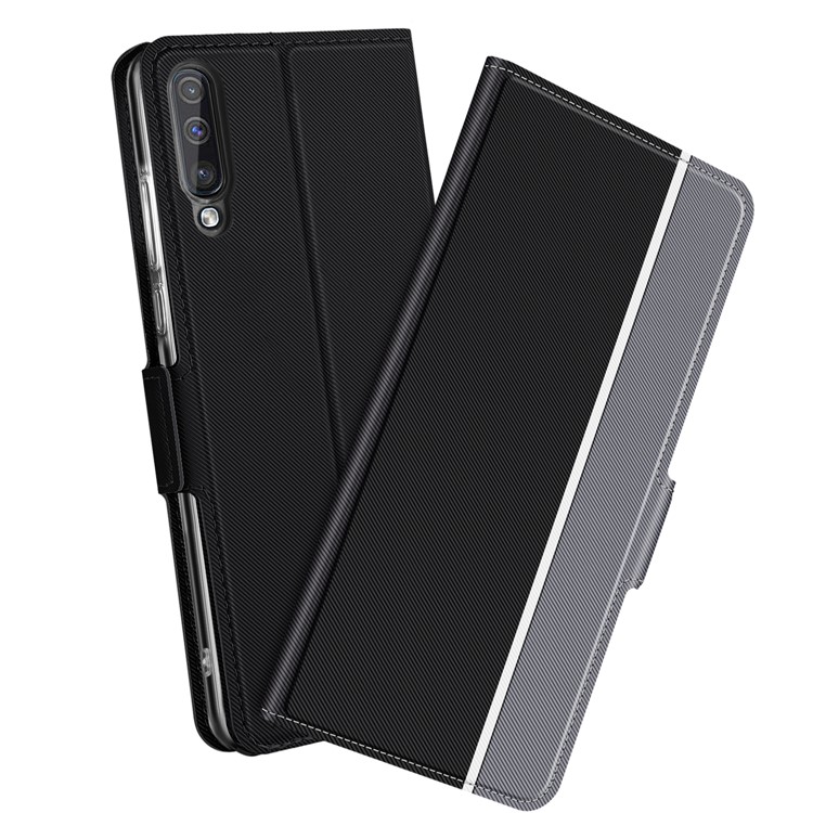 BaiYu Series Fashion Leather Stand Phone Casing with Card Slots for Xiaomi Mi CC9e/Mi A3 - Black-1