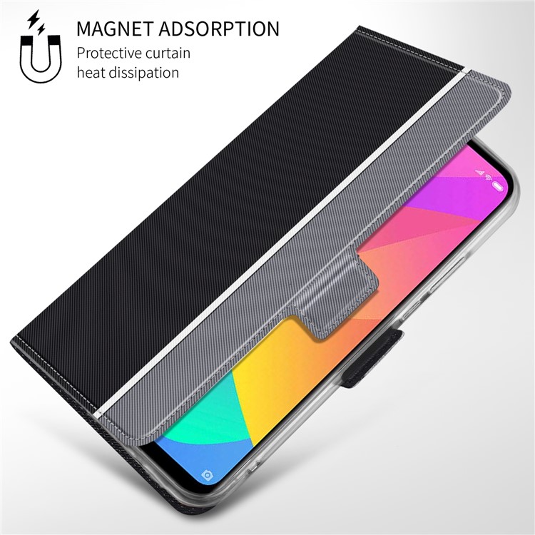 BaiYu Series Fashion Leather Stand Phone Casing with Card Slots for Xiaomi Mi CC9e/Mi A3 - Black-3