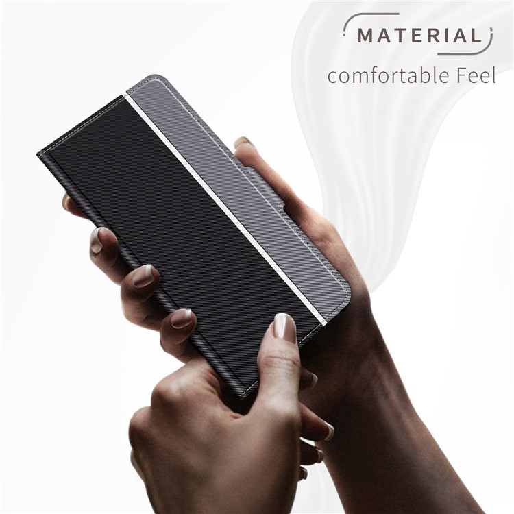 BaiYu Series Fashion Leather Stand Phone Casing with Card Slots for Xiaomi Mi CC9e/Mi A3 - Black-6