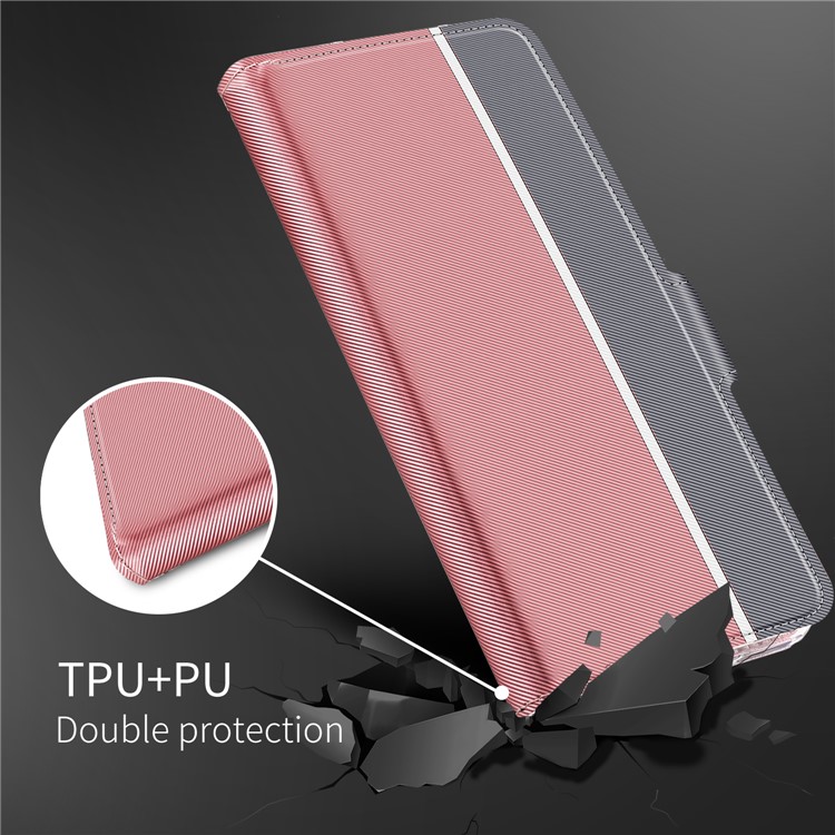 BaiYu Series Fashion Leather Stand Phone Casing with Card Slots for Xiaomi Mi CC9e/Mi A3 - Pink-2
