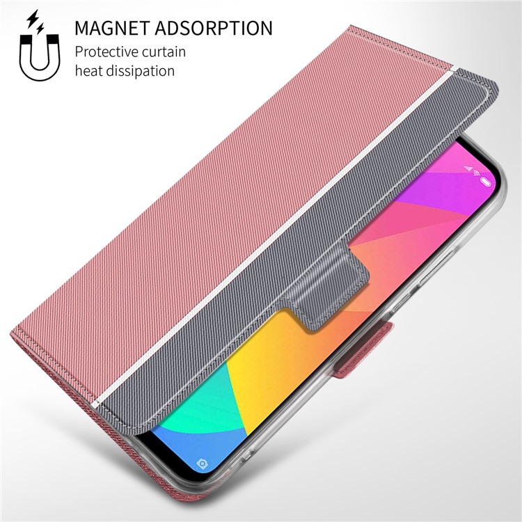 BaiYu Series Fashion Leather Stand Phone Casing with Card Slots for Xiaomi Mi CC9e/Mi A3 - Pink-5