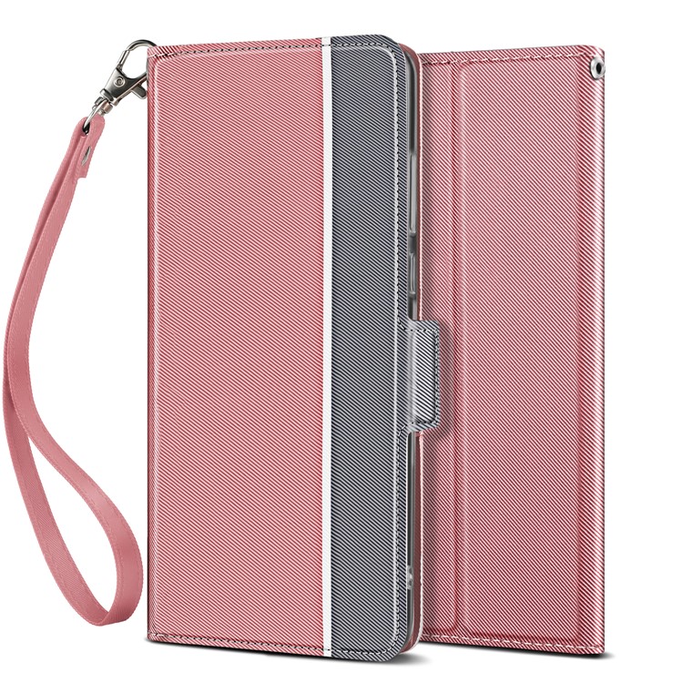 BaiYu Series Fashion Leather Stand Phone Casing with Card Slots for Xiaomi Mi CC9e/Mi A3 - Pink-9