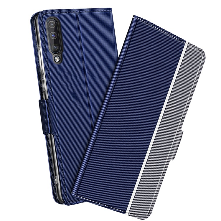 BaiYu Series Fashion Leather Stand Phone Casing with Card Slots for Xiaomi Mi CC9e/Mi A3 - Blue-1