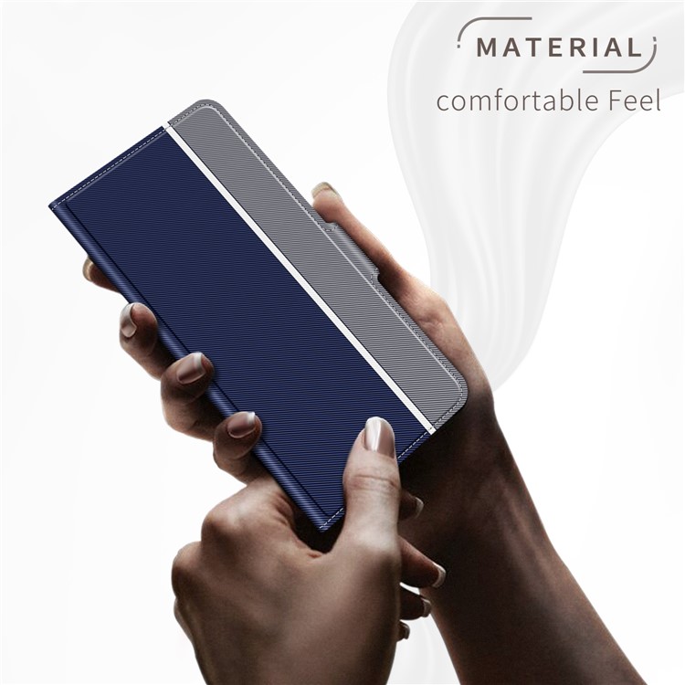 BaiYu Series Fashion Leather Stand Phone Casing with Card Slots for Xiaomi Mi CC9e/Mi A3 - Blue-4