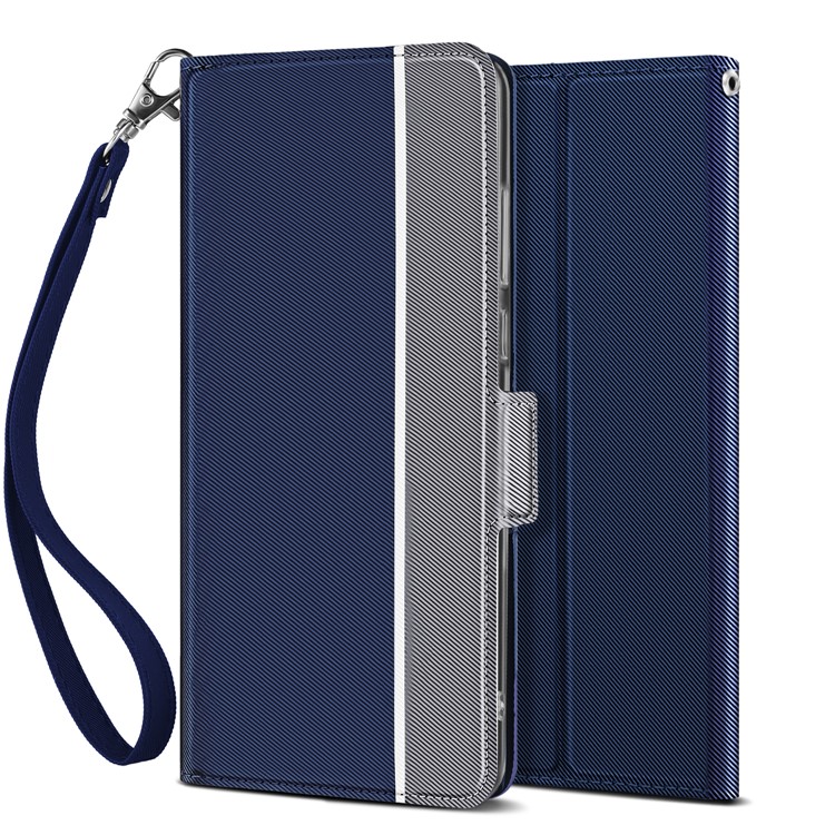 BaiYu Series Fashion Leather Stand Phone Casing with Card Slots for Xiaomi Mi CC9e/Mi A3 - Blue-8