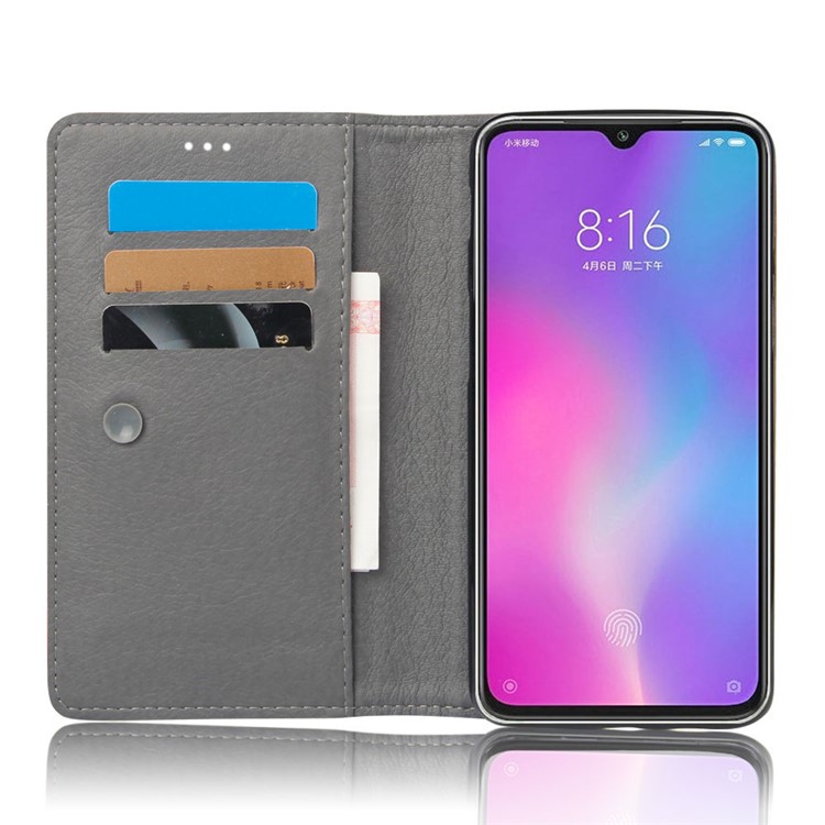 Crazy Horse PU Leather PC Shell for Xiaomi Mi CC9e / Mi A3 - Black-5