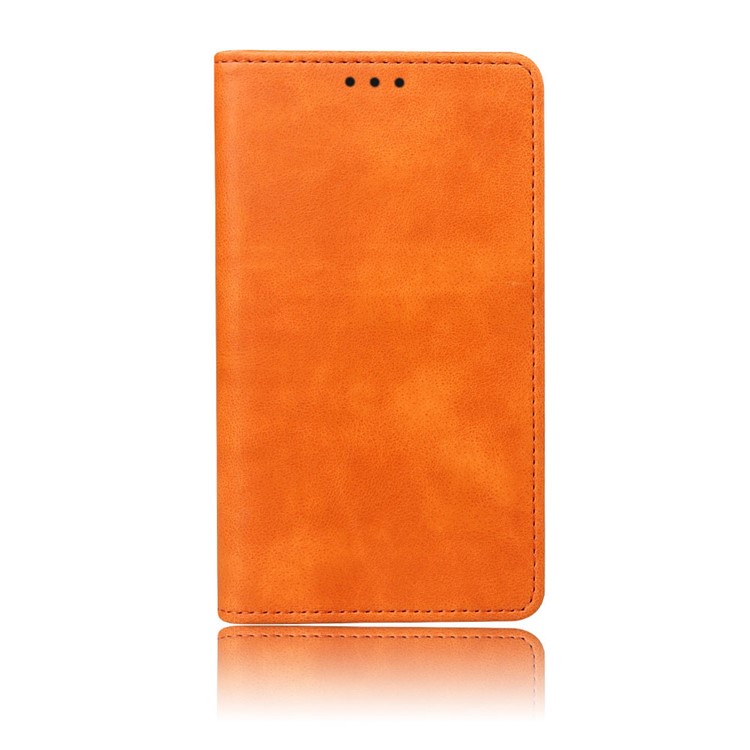Crazy Horse Leather Stand Mobile Phone Case with Suction Cup for Xiaomi Mi CC9e / Mi A3 - Brown-3