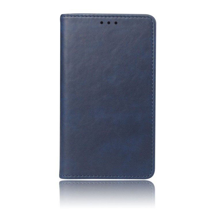 Crazy Horse Leather Stand Mobile Phone Case with Suction Cup for Xiaomi Mi CC9e / Mi A3 - Blue-3