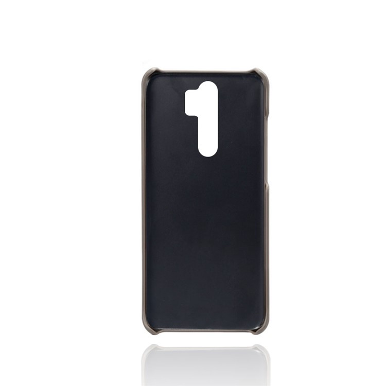 Double Card Slots PU Leather PC Shell Case for Xiaomi Redmi Note 8 Pro - Grey-2