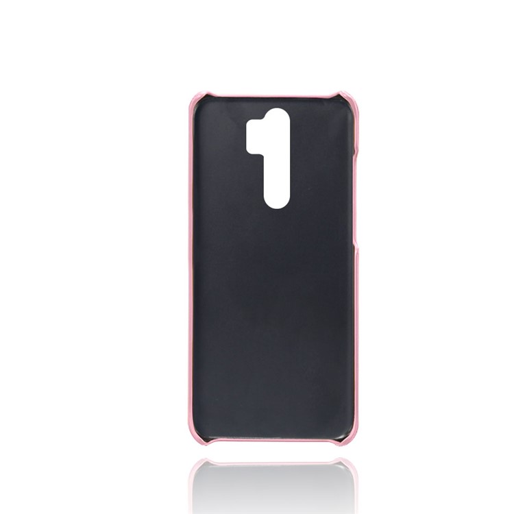 Doppelte Kartenschlitze PU-Leder PC-Oberteilfall Für Xiaomi Redmi Anmerkung 8 Pro - Roségold-2