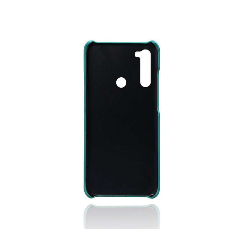 KSQ Dual Card Slots PU Leather Coated Hard PC Case for Xiaomi Redmi Note 8 - Green-2