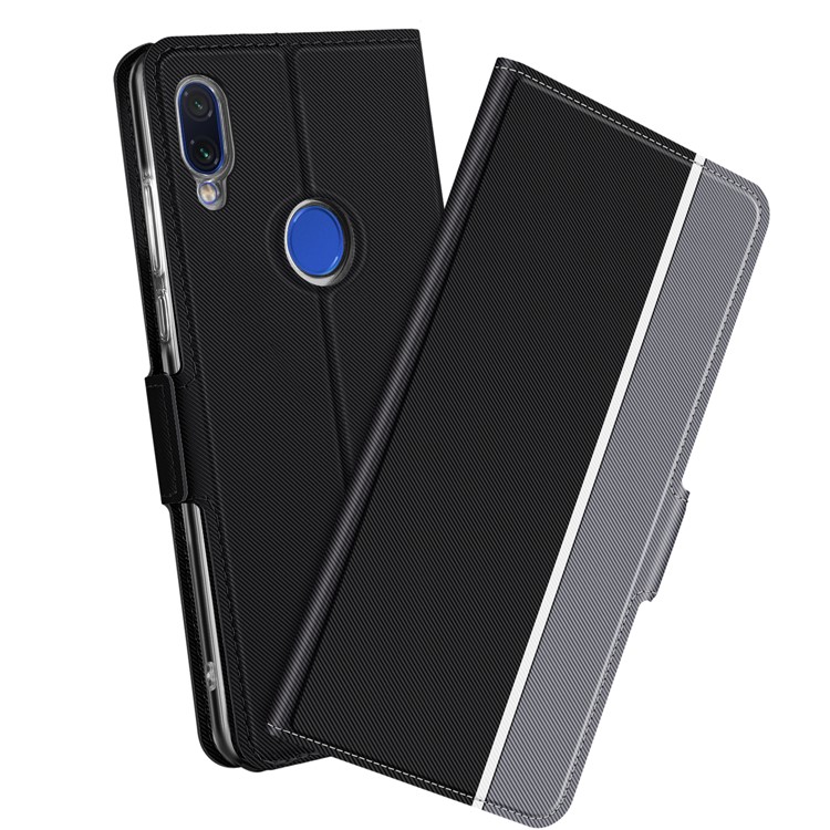 BaiYu Series Leather Shell for Xiaomi Redmi Note 7S / Note 7 / Note 7 Pro (India) - Black-1
