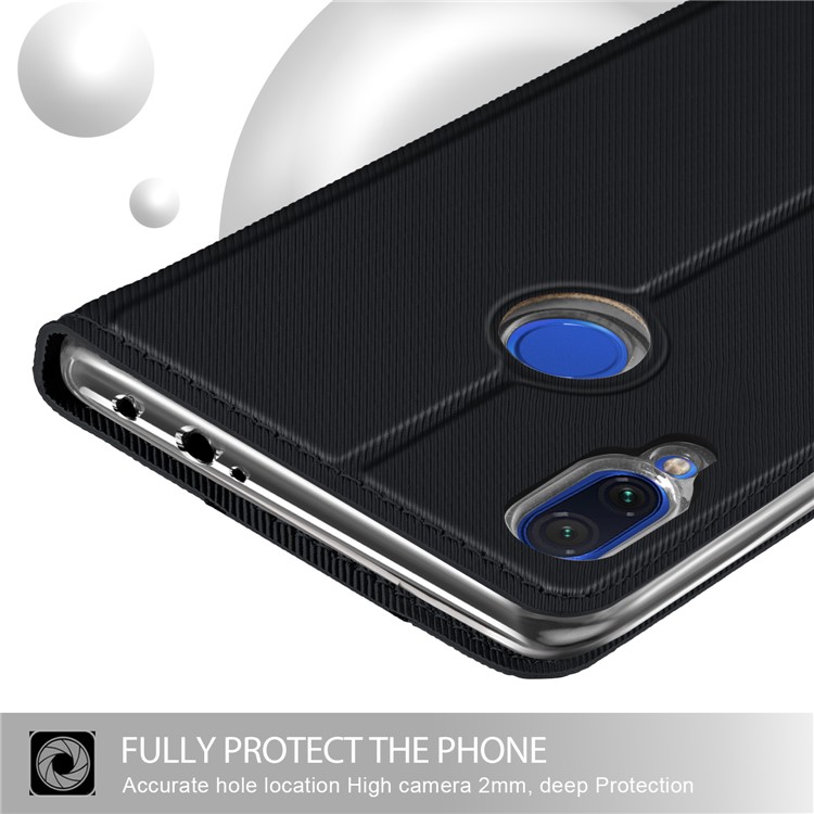 BaiYu Series Leather Shell for Xiaomi Redmi Note 7S / Note 7 / Note 7 Pro (India) - Black-3
