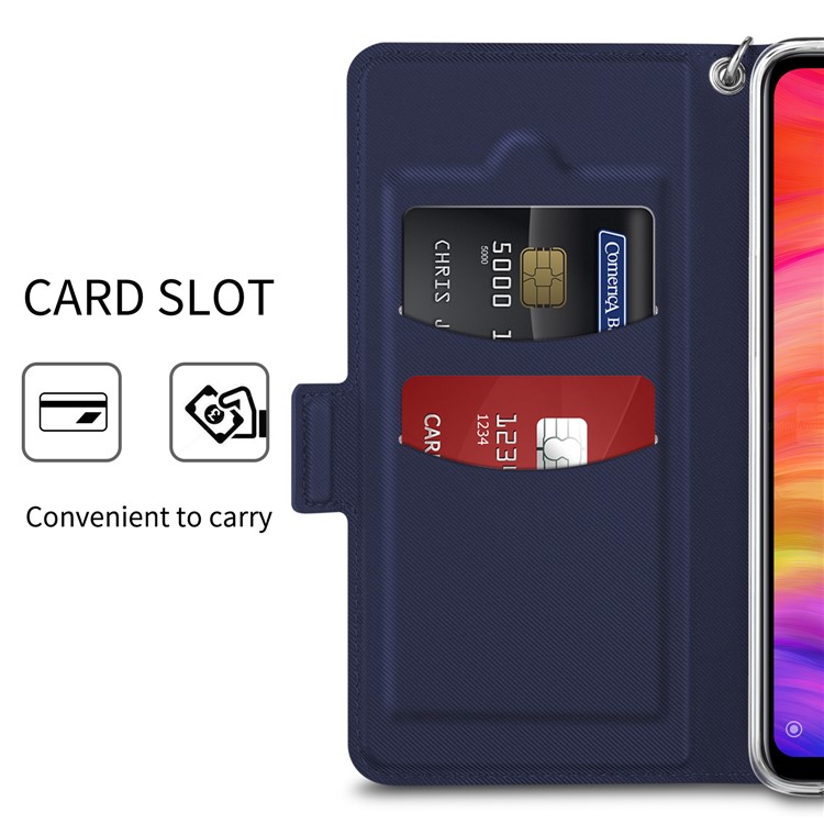 BaiYu Series Leather Shell for Xiaomi Redmi Note 7S / Note 7 / Note 7 Pro (India) - Blue-6