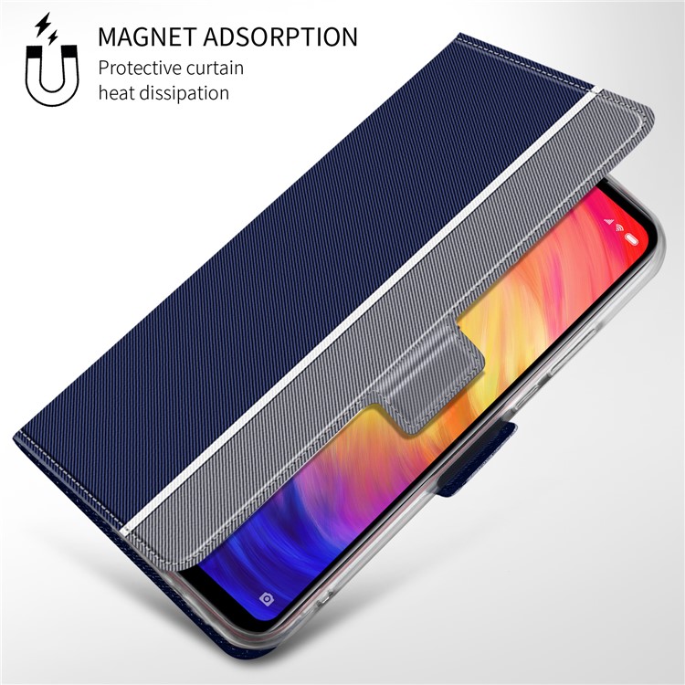 BaiYu Series Leather Shell for Xiaomi Redmi Note 7S / Note 7 / Note 7 Pro (India) - Blue-7