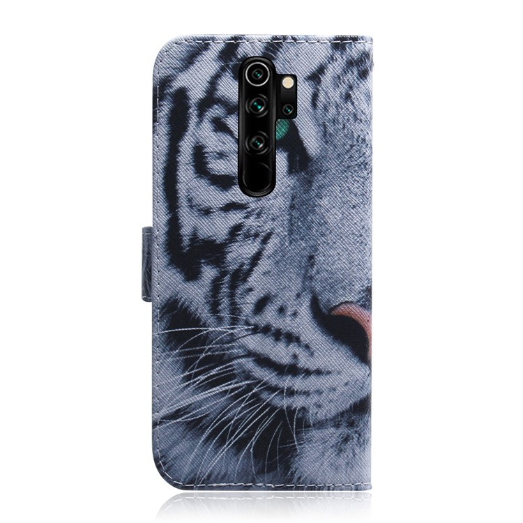 Pattern Printing Leather Wallet Stand Case for Xiaomi Redmi Note 8 Pro - Tiger-3