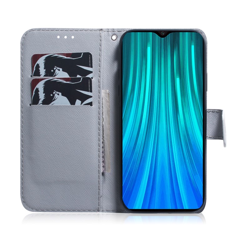 Pattern Printing Leather Wallet Stand Case for Xiaomi Redmi Note 8 Pro - Tiger-8