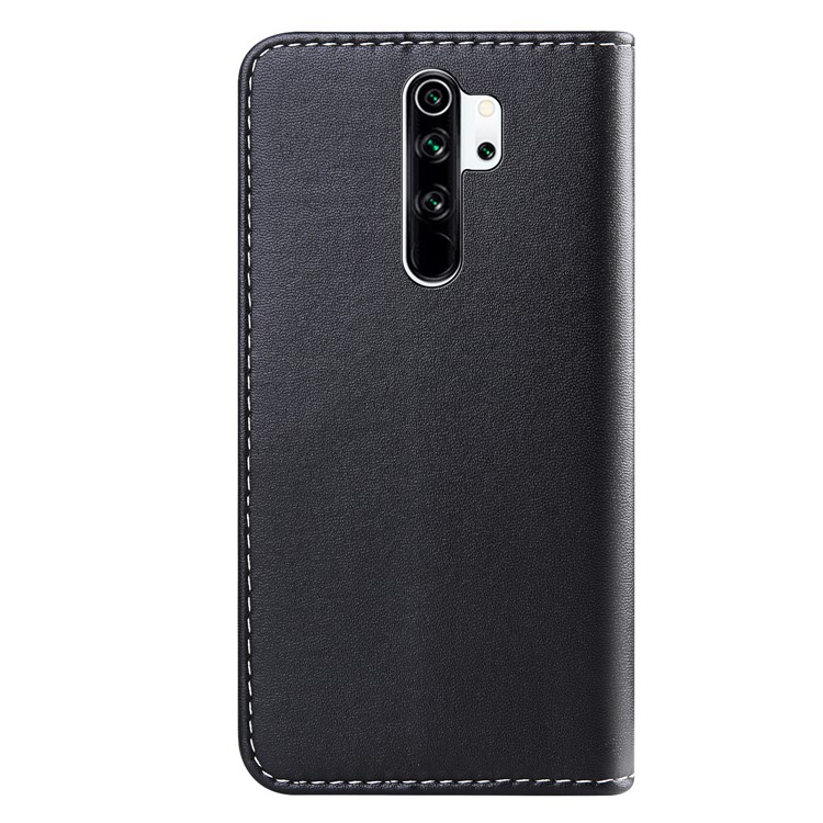 Триколор Искусственная Кожа Кошелек Подставка Для Телефона Оболочки Для Xiaomi Redmi Note 8 Pro - Черный / Белый / Серый-3