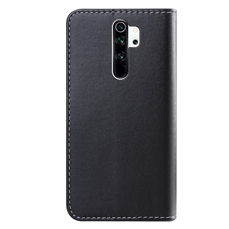 Tricolor PU Leather Wallet Stand Phone Casing Shell for Xiaomi Redmi Note 8 Pro - Black/White/Grey-3