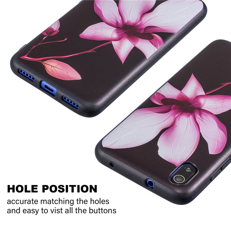 Musterdruck Geprägte TPU-Hülle Für Xiaomi Redmi 7A - Blumenmuster-4