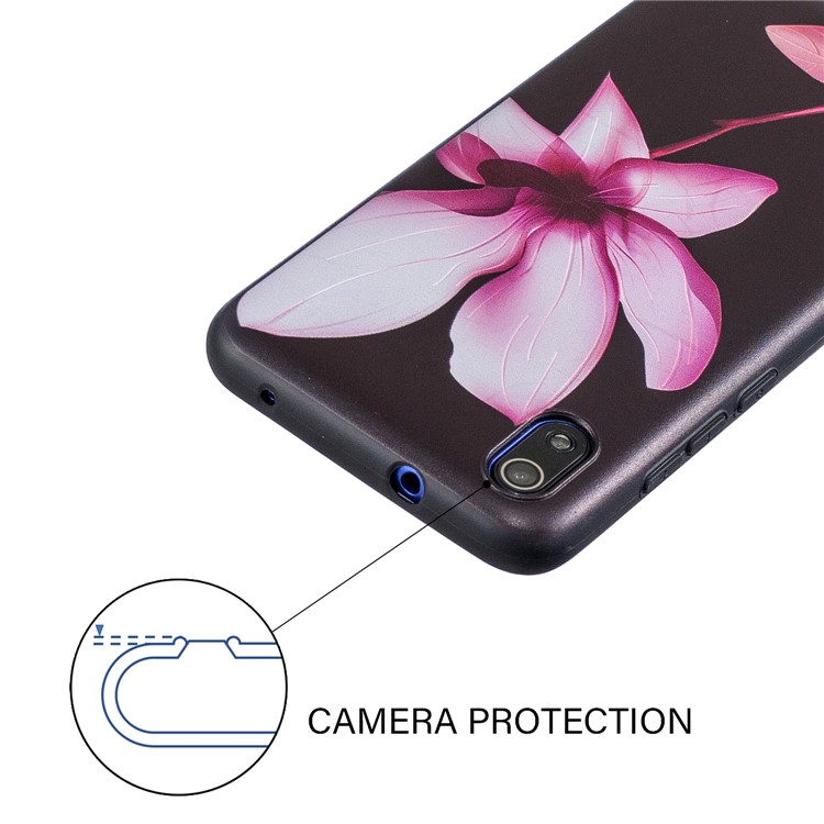 Musterdruck Geprägte TPU-Hülle Für Xiaomi Redmi 7A - Blumenmuster-5
