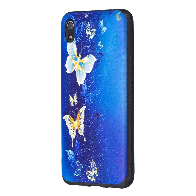 Шаблон Печати Тиснением ТПУ Чехол Для Xiaomi Redmi 7A - Бабочка-2