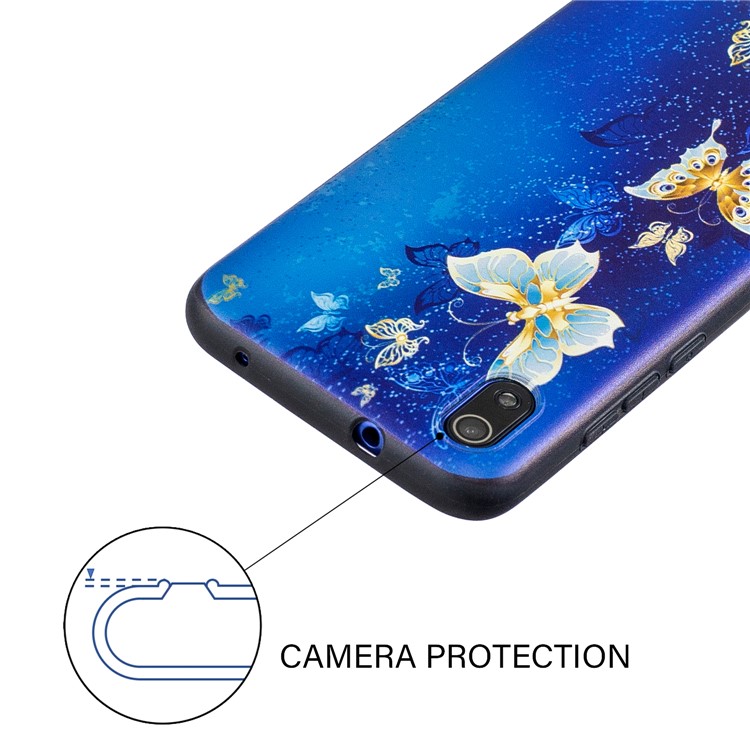 Шаблон Печати Тиснением ТПУ Чехол Для Xiaomi Redmi 7A - Бабочка-5