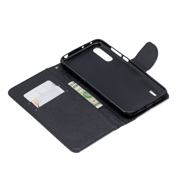 Musterdruckenlederstandplatzmappentelefonkasten Für Xiaomi MI Cc9 / MI CC9 Meitu Ausgabe / MI A3 Lite - Hund-6