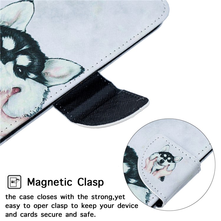Musterdruckenlederstandplatzmappentelefonkasten Für Xiaomi MI Cc9 / MI CC9 Meitu Ausgabe / MI A3 Lite - Hund-7