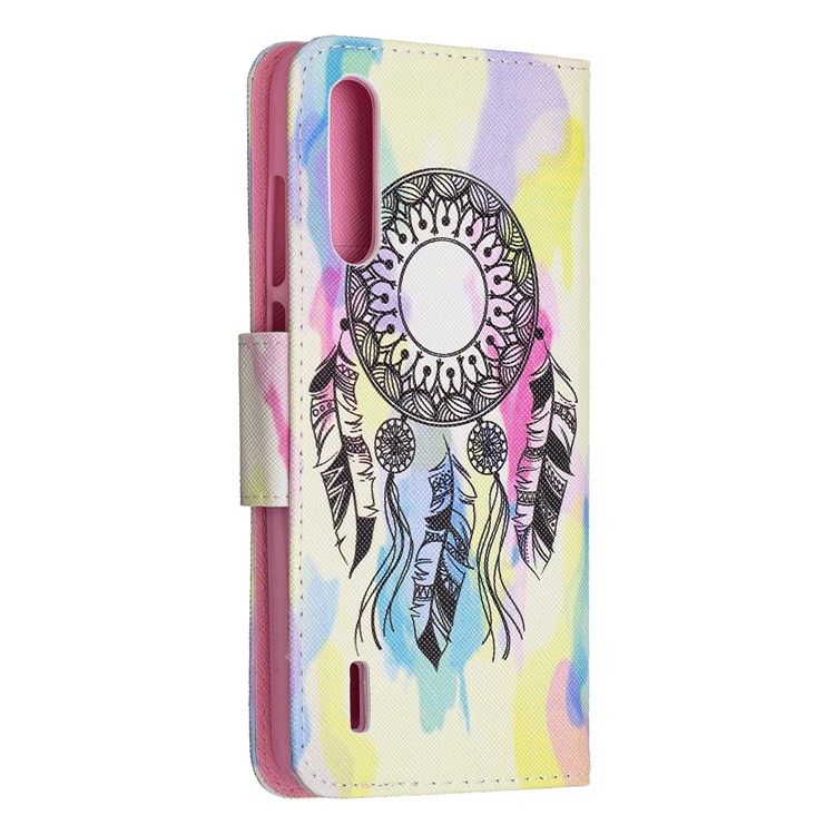 Pattern Printing Leather Stand Wallet Phone Case for Xiaomi Mi CC9e/Mi A3 - Dream Catcher-3